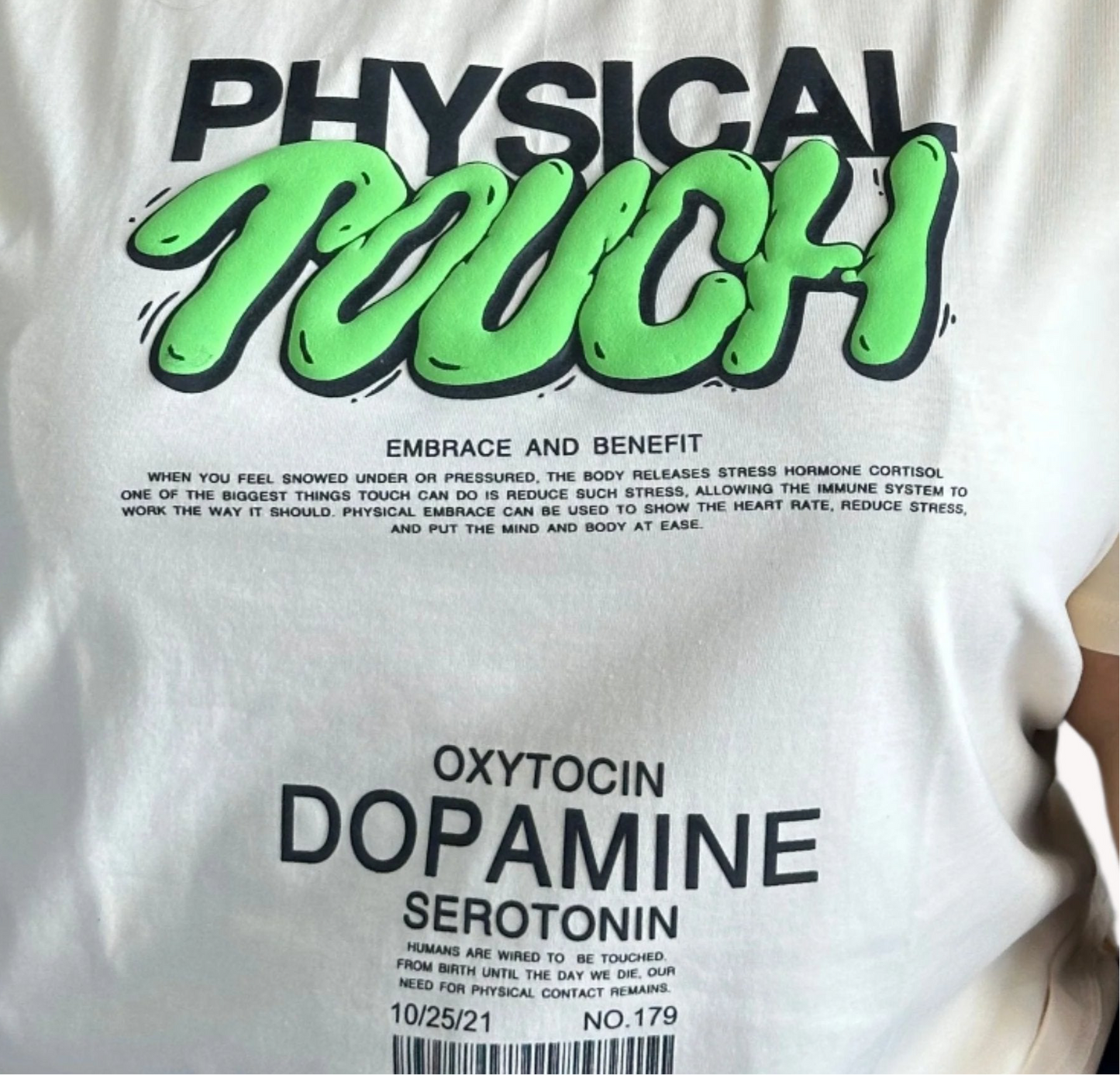 Full Length Oversized 'Physical Touch' T-Shirt