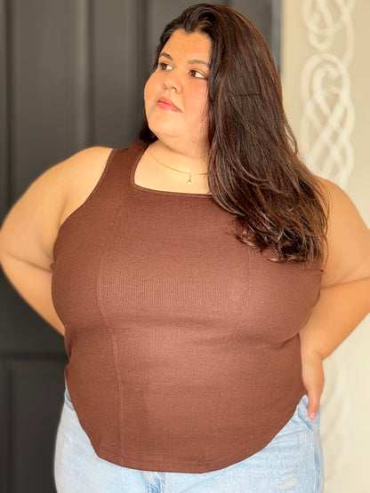 New & Improved- Ribbed Corset top(Sleeveless)