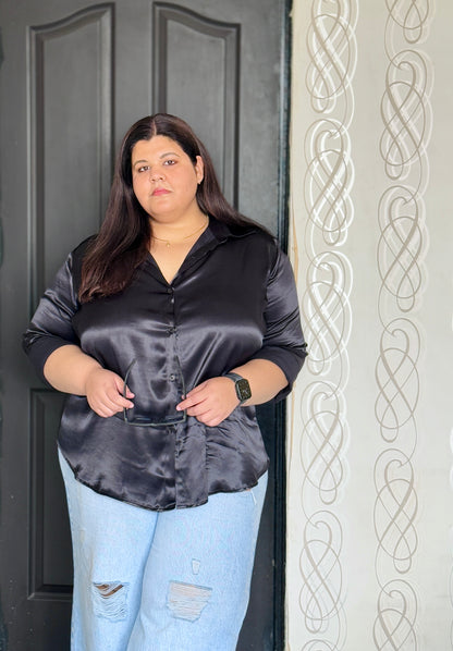 Luxurious Viscose Satin Shirt