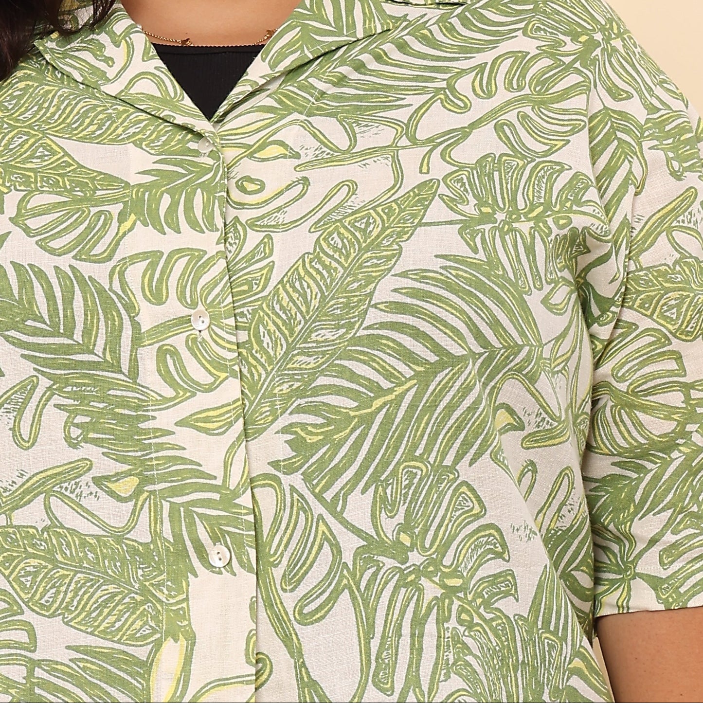 Printed Linen Resort Shirt